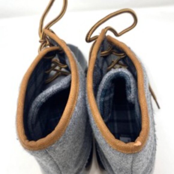 Rue21 Duckie Flannel Winter Snow Rain Women's Boot Lace Up Black Gray Size 8 - Picture 7 of 8